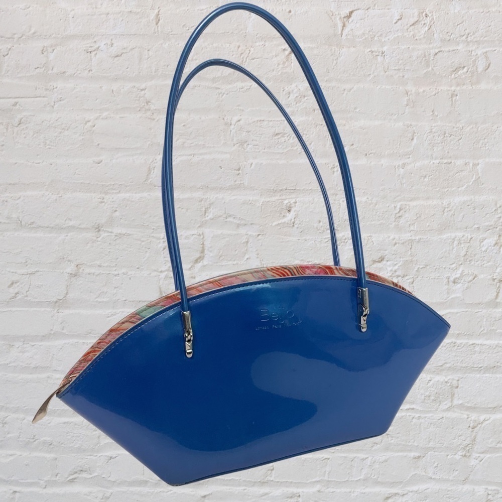 BEIJO over the moon Hinged Patent Leather Purse